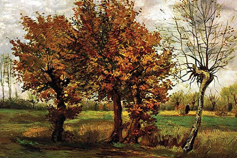 Autumn Landscape with Four Trees